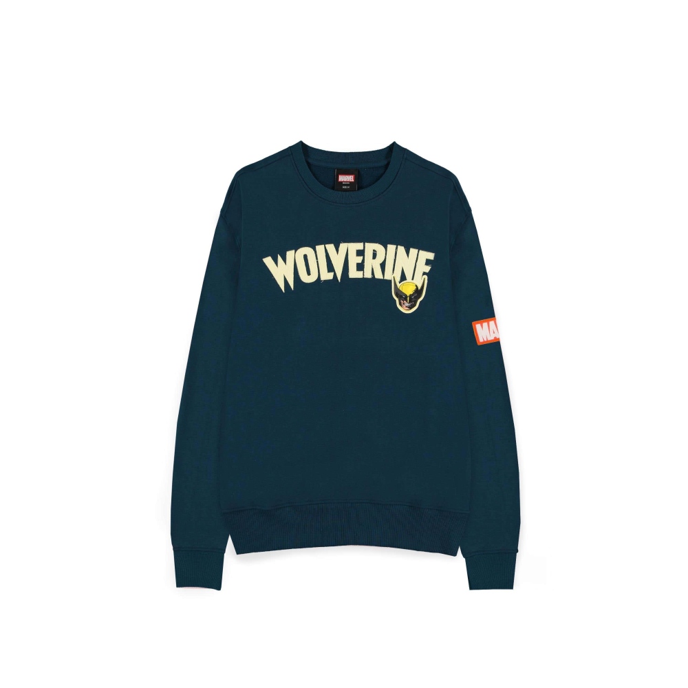 Marvel Wolverine - Wolverine Male Rundhalspullover - Blau